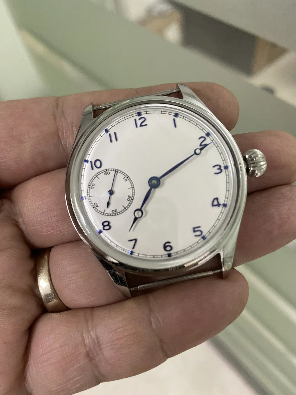 Aurexon Retro — Mekanisk Klocka med Handvevat Urverk ST3600