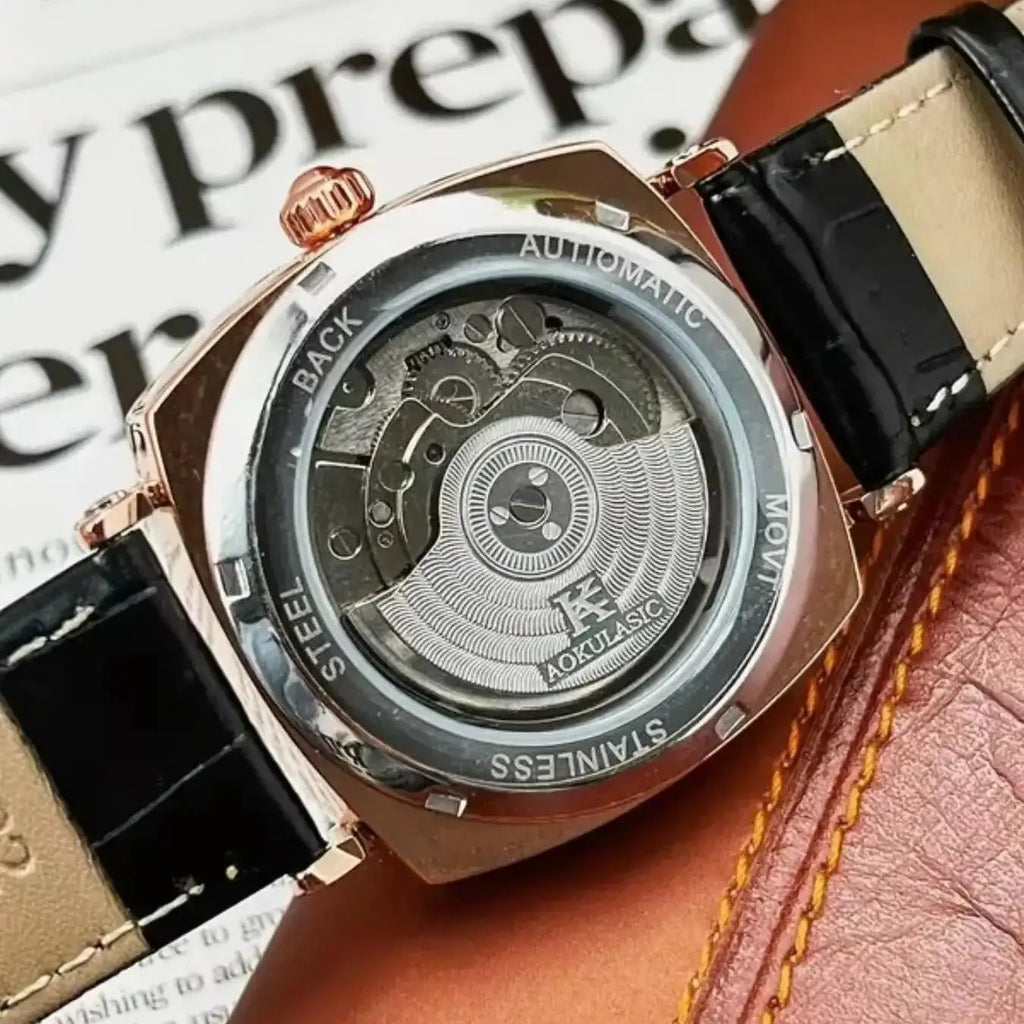Aurexon Retro Skelett — Mekanisk Klocka utan Batteri