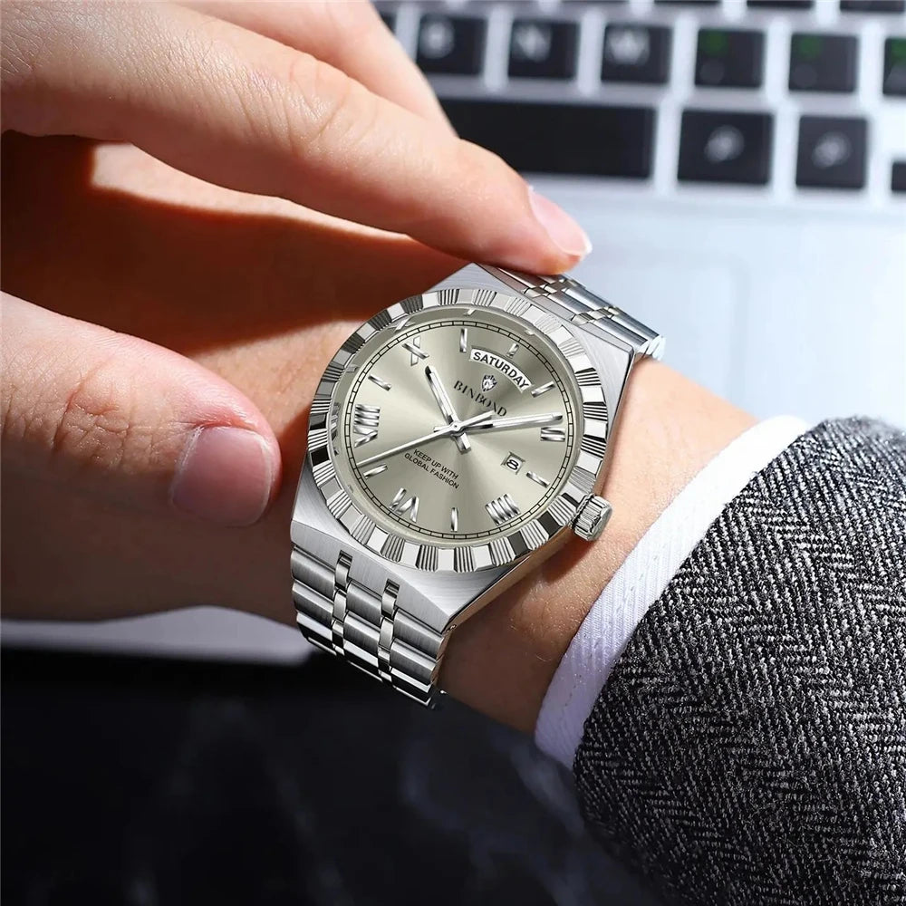 Aurexon Prestige — Automatic Quartz Sport Watch for Men