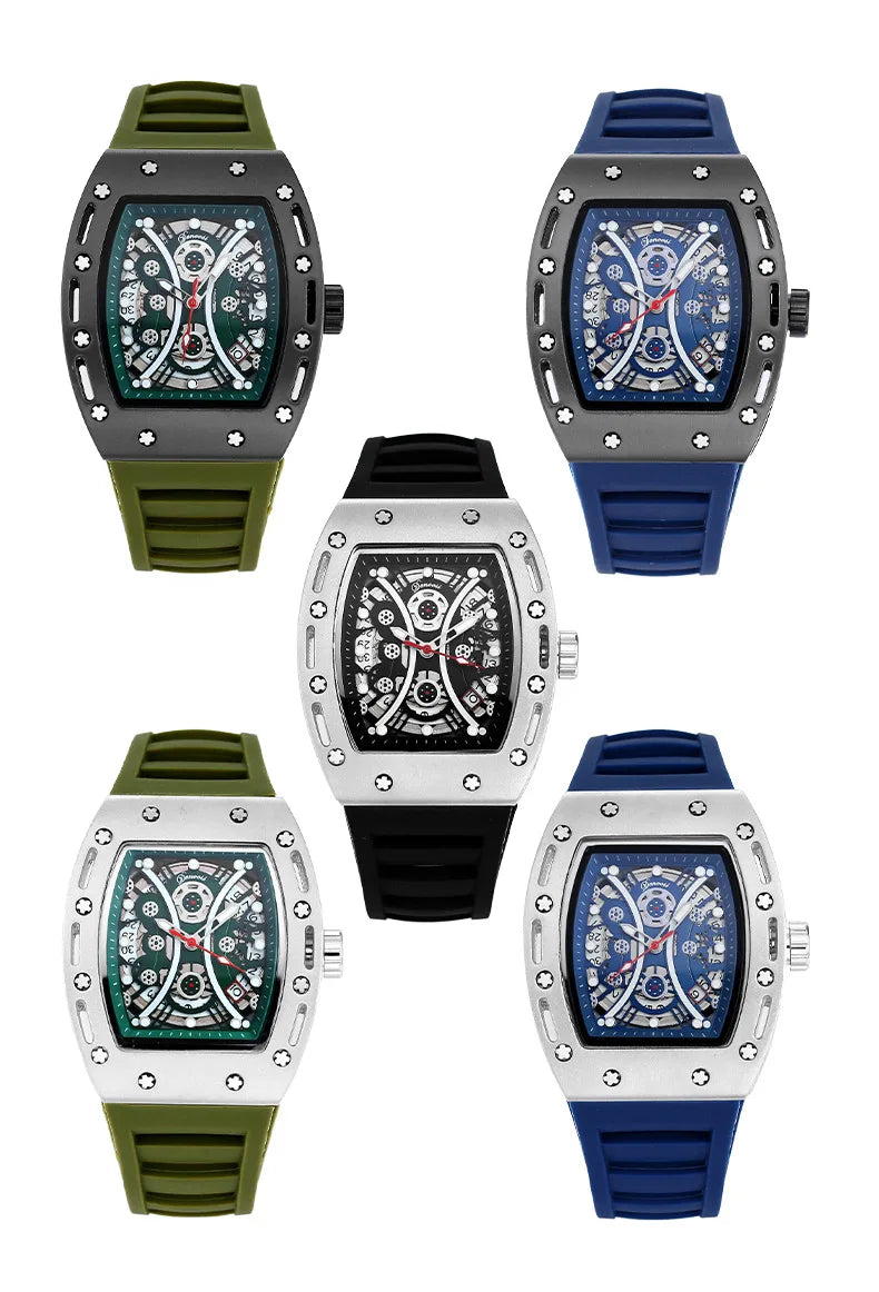 Aurexon Void — Hollow-Carved Automatic Mechanical Watch for Men