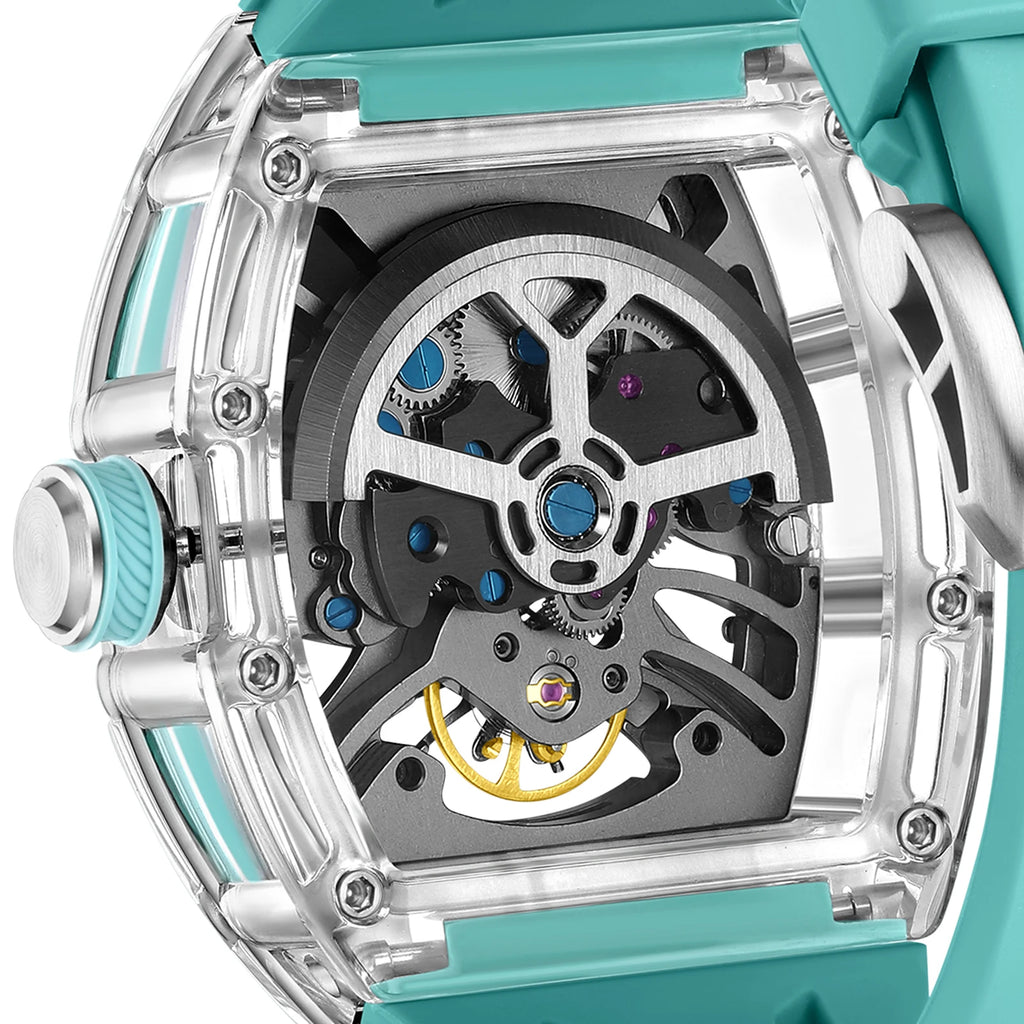 Aurexon Transparent — Automatisk Klocka med Genomskinlig Boett