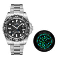 Aurexon GMT Carbon — Automatisk Klocka med Kolfiber och 100m Vattenresistens
