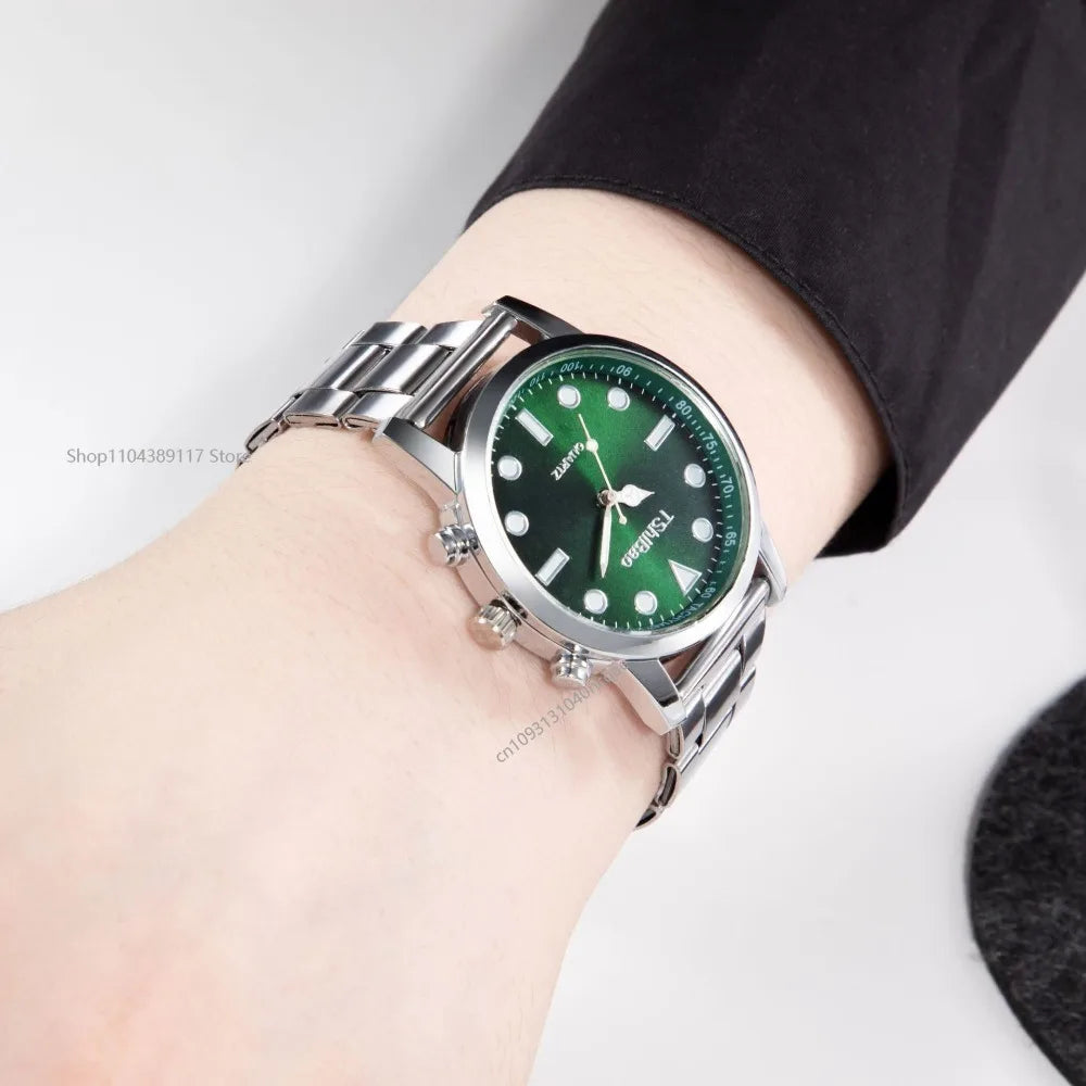 Aurexon Classic Analog — Kvartsur i Rostfritt Stål för Herr