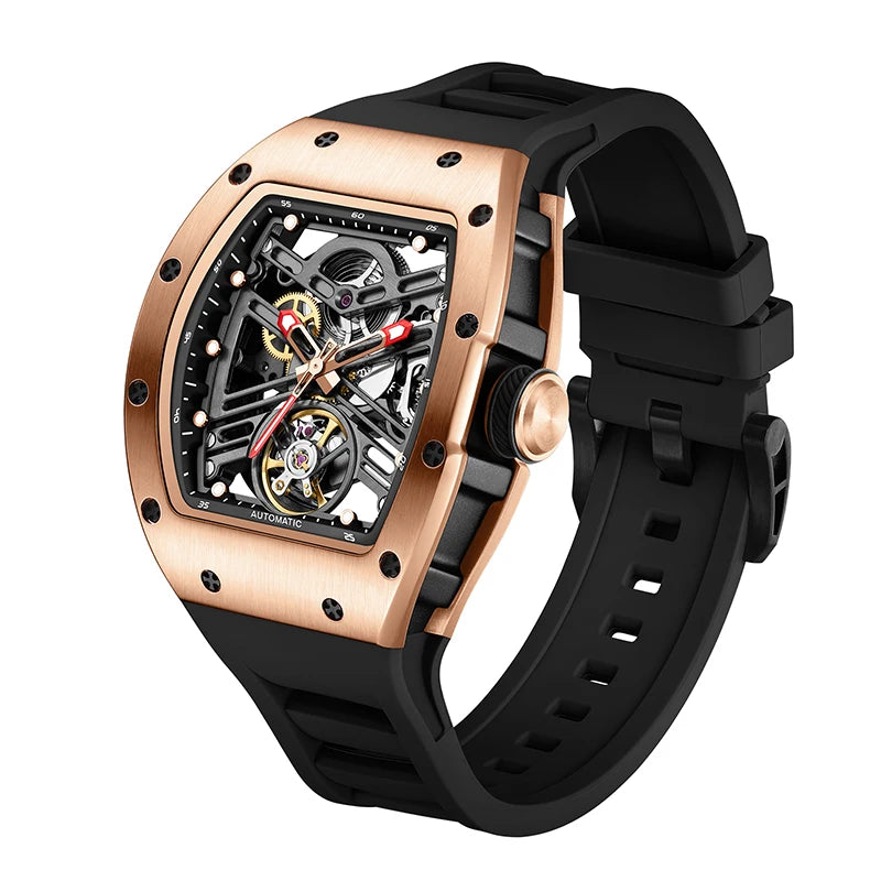 Aurexon Black Warrior — Automatisk Skelett-Klocka