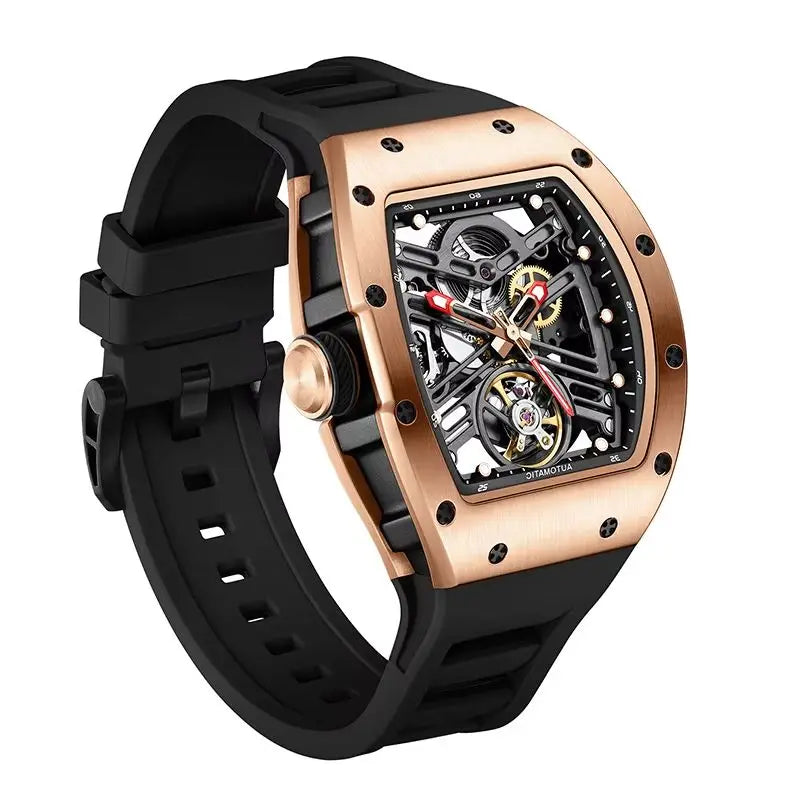 Aurexon Black Warrior — Automatisk Skelett-Klocka