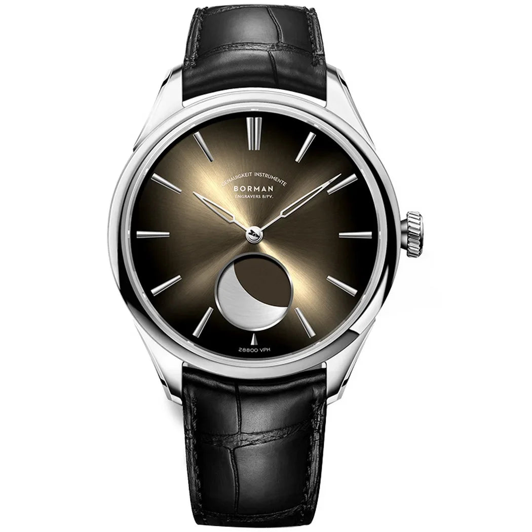 Aurexon Moon Phase — Automatisk Lyxklocka med Månfas och Safirkristall