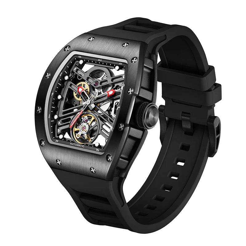 Aurexon Black Warrior — Automatisk Skelett-Klocka