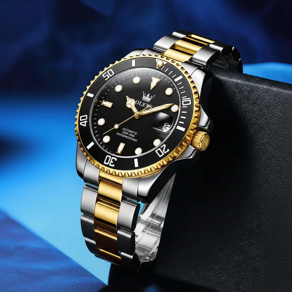 Aurexon Heritage — Automatisk Mekanisk Klocka med Datumdisplay