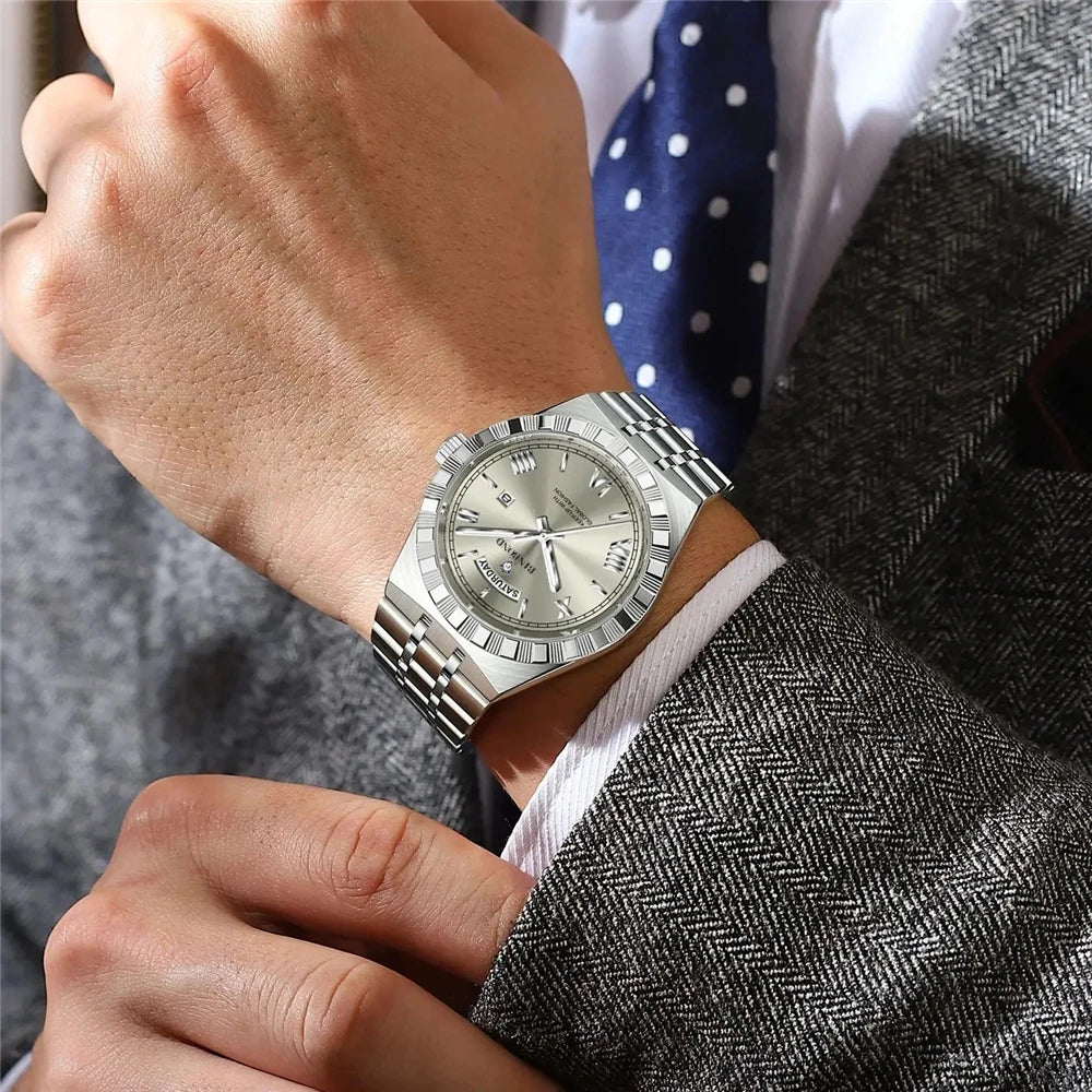 Aurexon Prestige — Automatic Quartz Sport Watch for Men