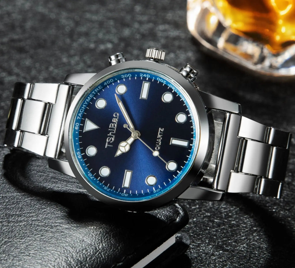 Aurexon Classic Analog — Kvartsur i Rostfritt Stål för Herr