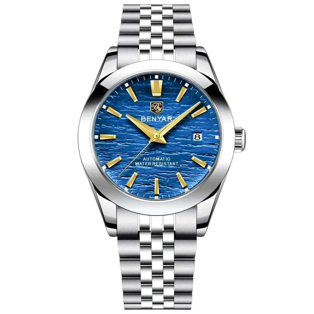 Aurexon Titan — Mekanisk Armbandsur med Rostfritt Stål Sportarmband